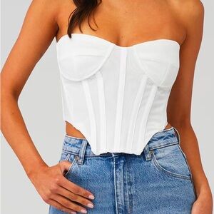 Bardot Lithium Mesh Bustier Top Size 4 NWOT